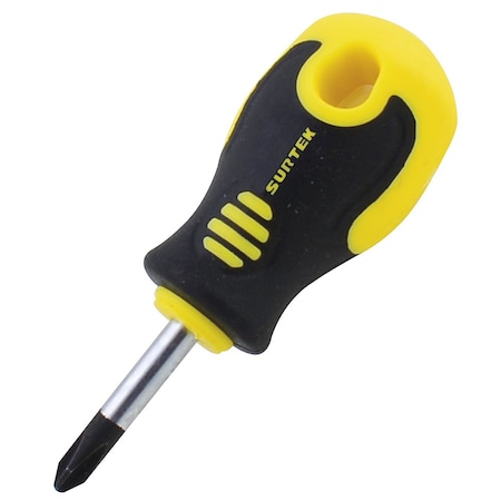 Surtek Bi-Material Mini Screwdriver Phillips No 2 1/4X1-3/8 D271